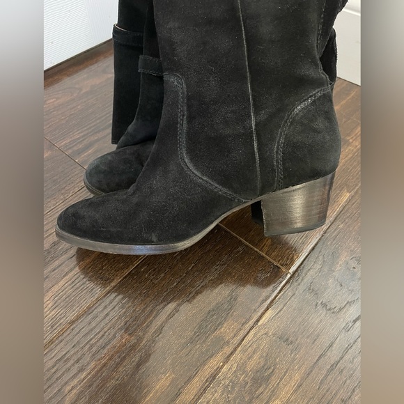 Frye Black Suede OTK (Over the Knee) Boot - Picture 6 of 7